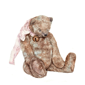 Мишка для открытки. Плюшик из детства 