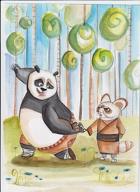 "Мастер Шифу", иллюстрация к сказке "Кунг-фу-панда"