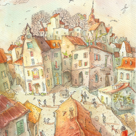 Италия, старый город.