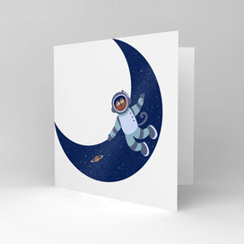 обезьянка на Луне