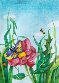 букашки в травке