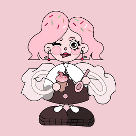 Маскот магазина сладостей