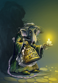 Старая Марта. Эскиз к рассказу В. Серебреникова "Сверчок"