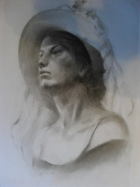 Портрет женщтны в шляпе