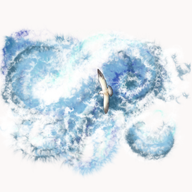 Эскиз к проекту обложки для книги Р. Баха