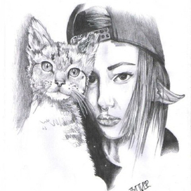 Модная Эльфийка с Котиком.