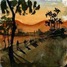 Идем за трицератопсом