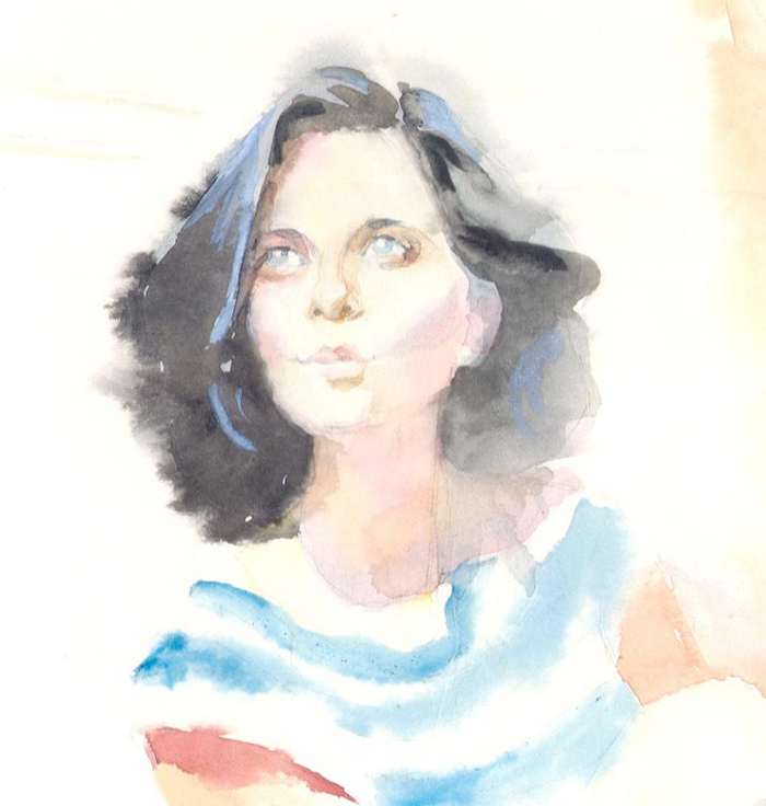 Портрет девушки из студенческого общежития. 1991 год.