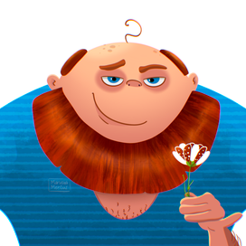 Моряк с цветочком