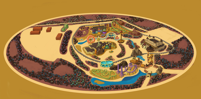 Пряничный парк аттракционов