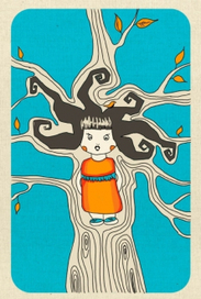 Девочка дерево