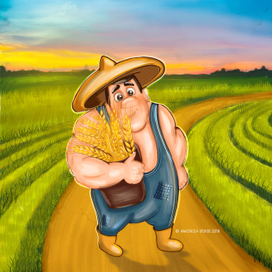 Томи уставший идет с работы