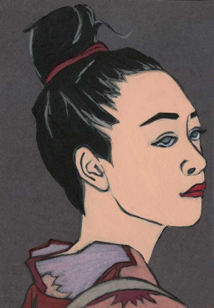 Скромная девушка