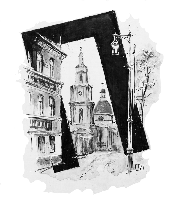 М.Булгаков "Записки покойника" буквица к предисловию