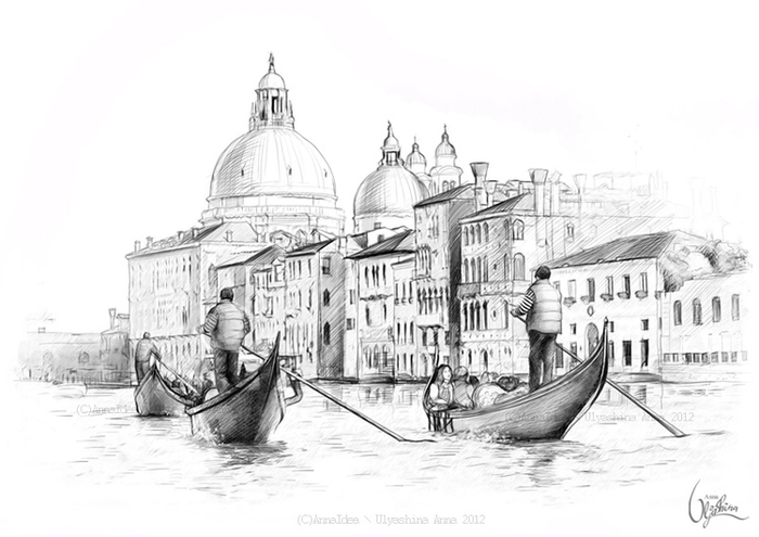 ВЕНЕЦИЯ. ПРГУЛКА НА ГОНДОЛЕ.