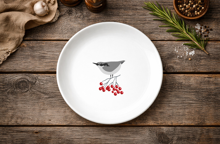 Векторный дизайн для деколи посуды 