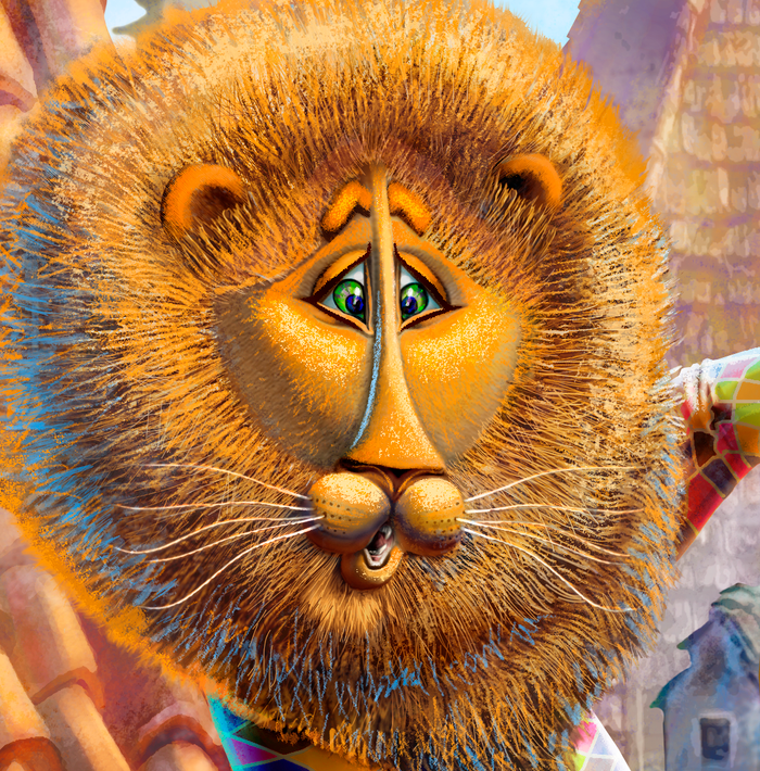 трусливый лев канатоходец_фрагмент