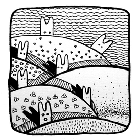 Rabbit ina highlights