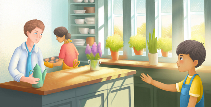 Иллюстрация для книги "Ralphie Moss's Garden"