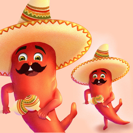 Персонаж мексиканский перец Чили