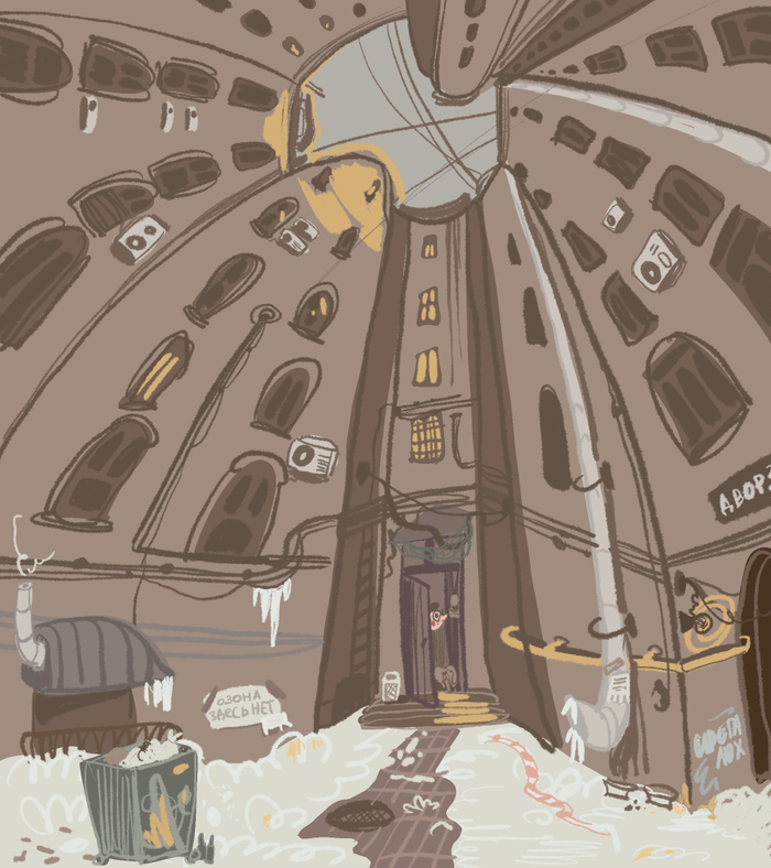 Непарадный. Двор-колодец.