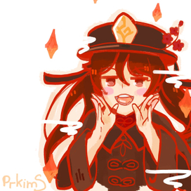 Hu Tao Sketch fanart