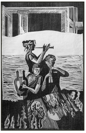 "Минотавр" иллюстрация к греческим мифам