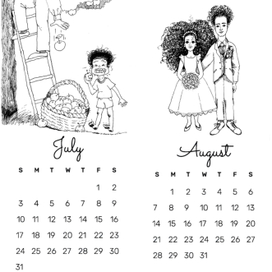 Страницы календаря 2022