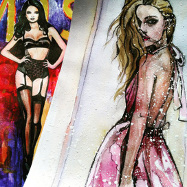 Модный скетч