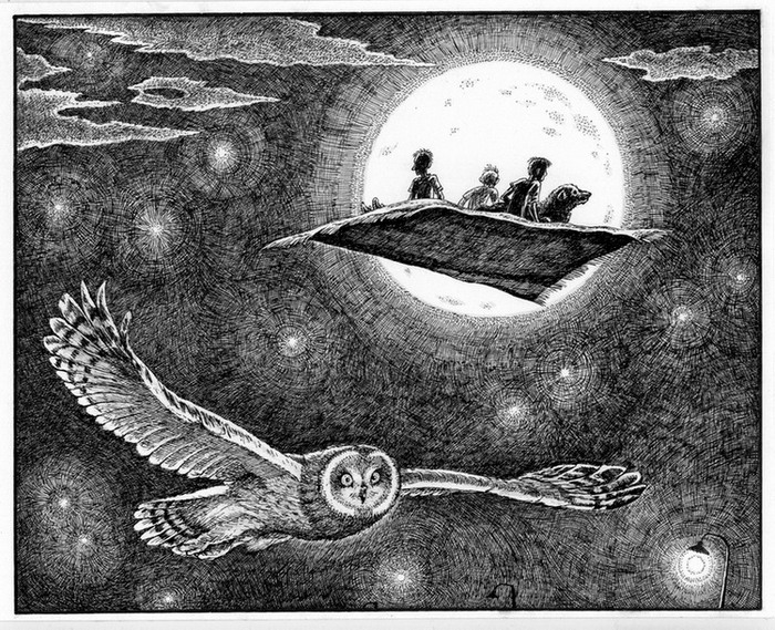 Ночной полёт.