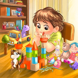 Иллюстрация к книге Анны Илюшиной "Бурундучья поэма"