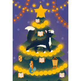 Чешир и олень Санты