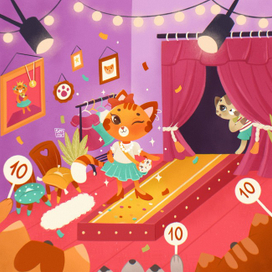 Кошачий показ мод 