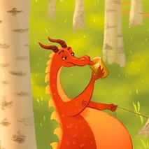 Дружелюбный дракон для книги
