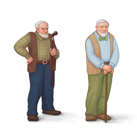 Дедушка злой и дедушка добрый