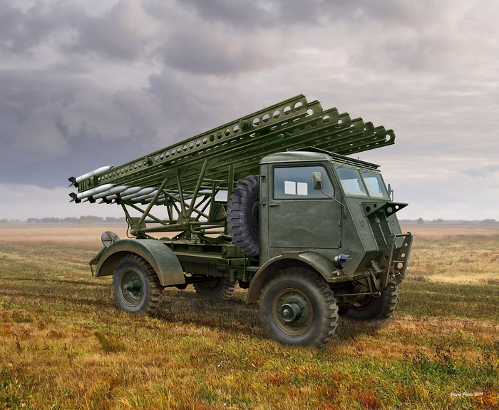 BM-13-16 on WOT 8 ( box art for ICM )