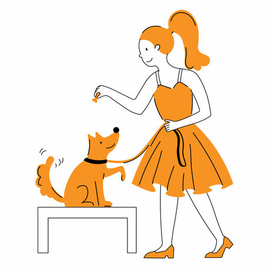 Девушка с собакой