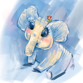 Снежинка (импровизация от пятна)