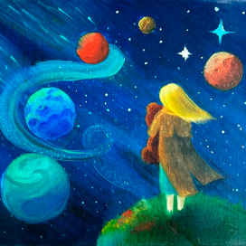 Одиночество, х/м, 2019 г.