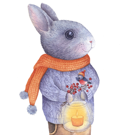 Заяц с фонариком