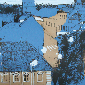 лист из "Сербского альбома" 2013, 30х40