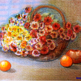 КОРЗИНОЧКА С ЦВЕТАМИ