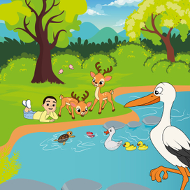 Иллюстрация к детской книге "The “I”s in Me"