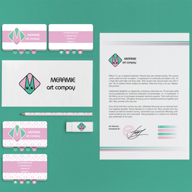 Фирменный стиль "Здравница" и "Meramie"