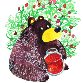 Иллюстрация для этикетки варенья