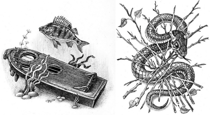 Иллюстрации к сказкам. Оборочные.