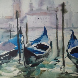 Гондолы у пирса