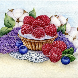 ‘’ Сочная малина в облаке сирени ‘’.