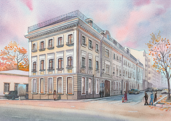 Москва.  Остоженка