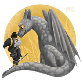 Ведьмочка Полли и горгулья 